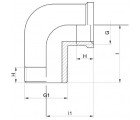 90° Brass Elbow (Male / Female)